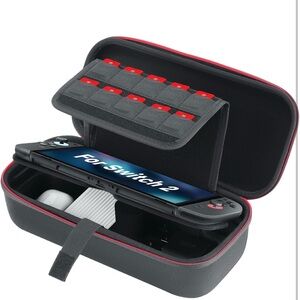Black and Red Gaming Console Case